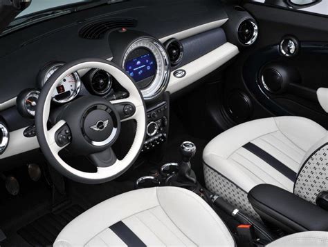 mini cooper white interior.